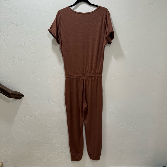 EUC Vuori All Day Jumpsuit Terracotta Heather Rust Women's Small - Picture 8 of 15